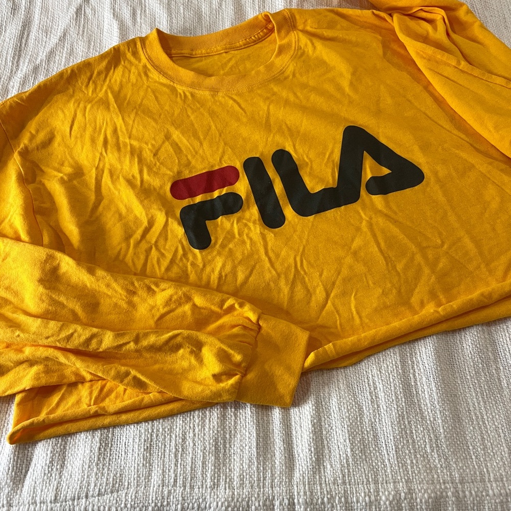 Yellow FILA Crop